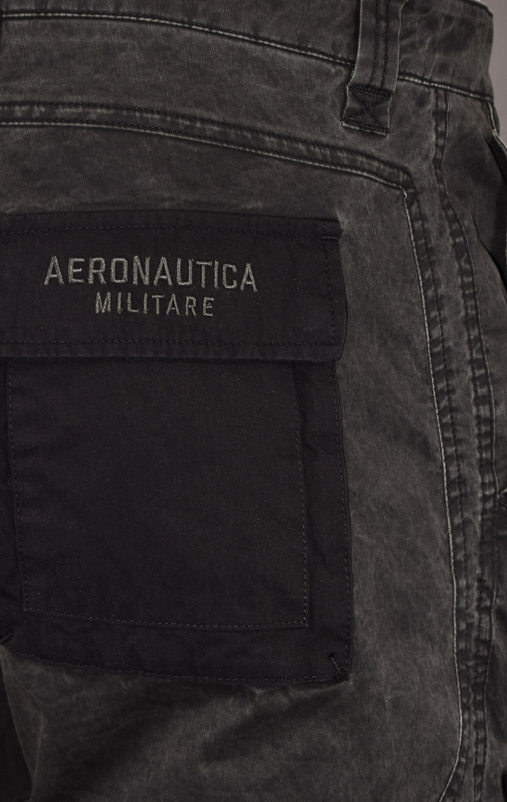 Брюки-карго AERONAUTICA MILITARE SS 22/CN jet black (PA 1472) 