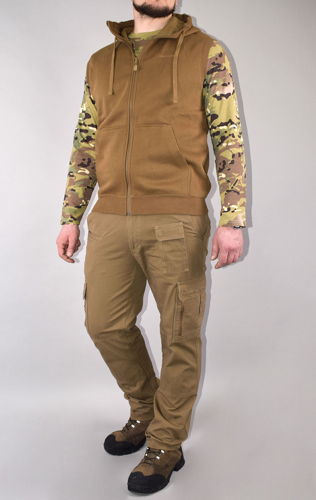 Жилет Pentagon THESPIS sweater хлопок75%/полиэстер25% coyote 08027 