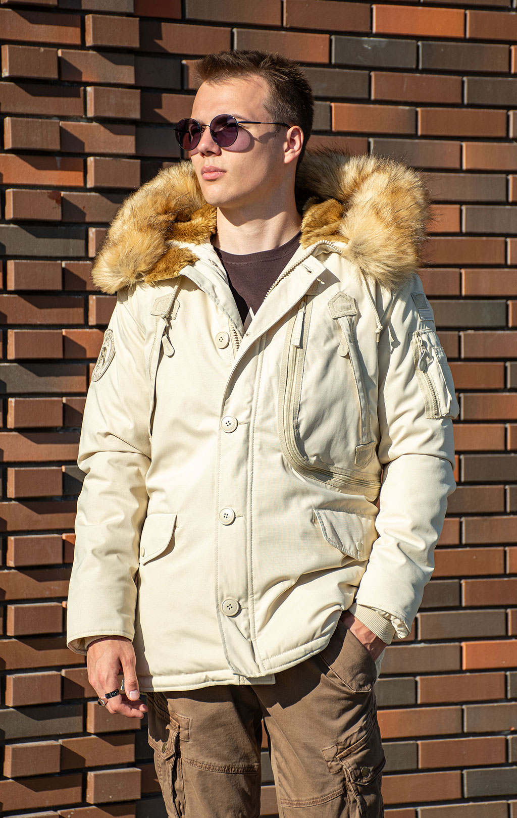 Аляска ALPHA INDUSTRIES POLAR vintage white 