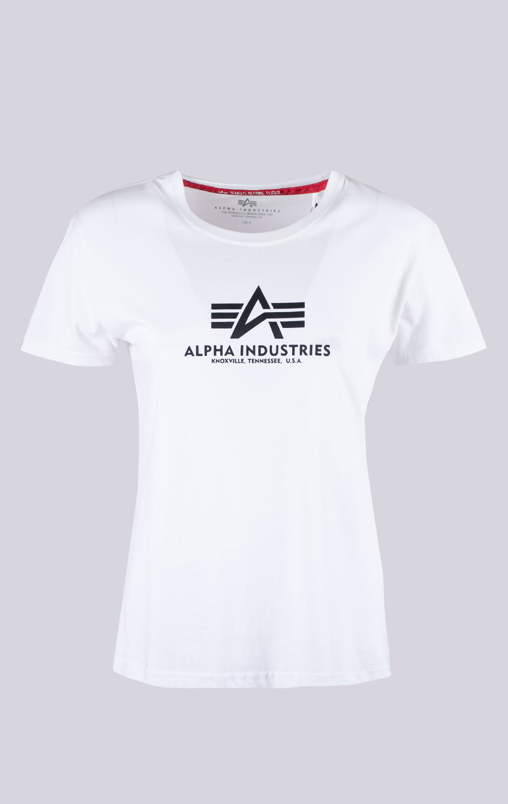 Женская футболка ALPHA INDUSTRIES NEW BASIC T white 