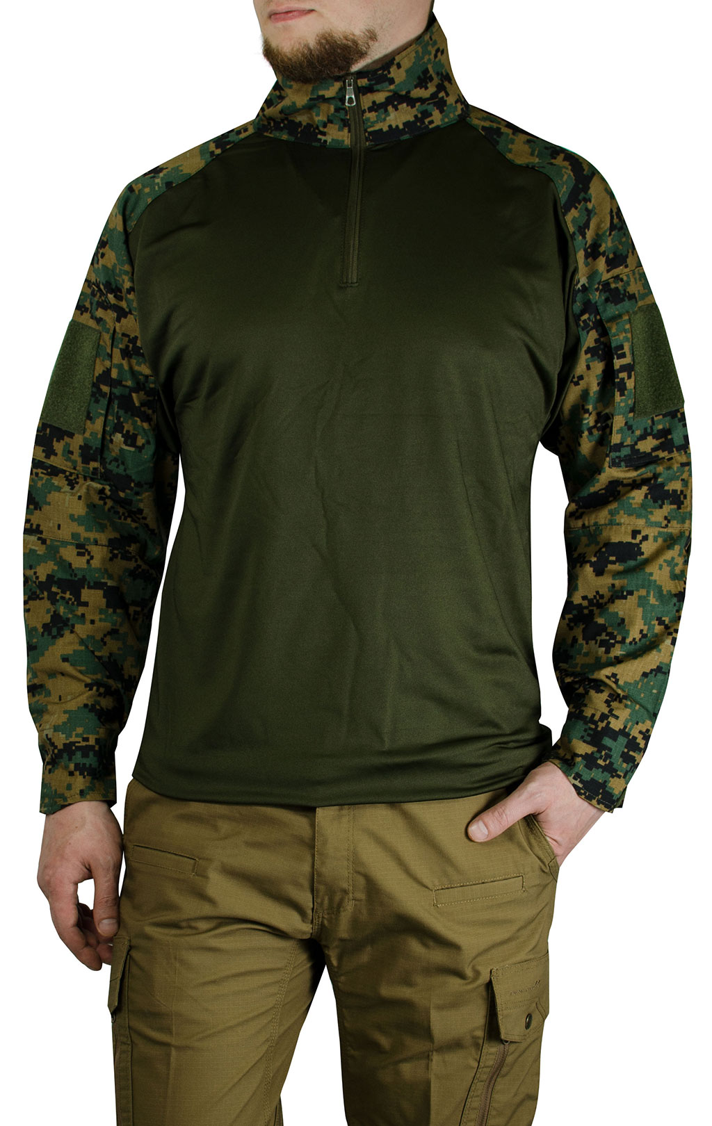 Рубашка Combat Shirt Mil-Tec WARRIOR digital woodland 