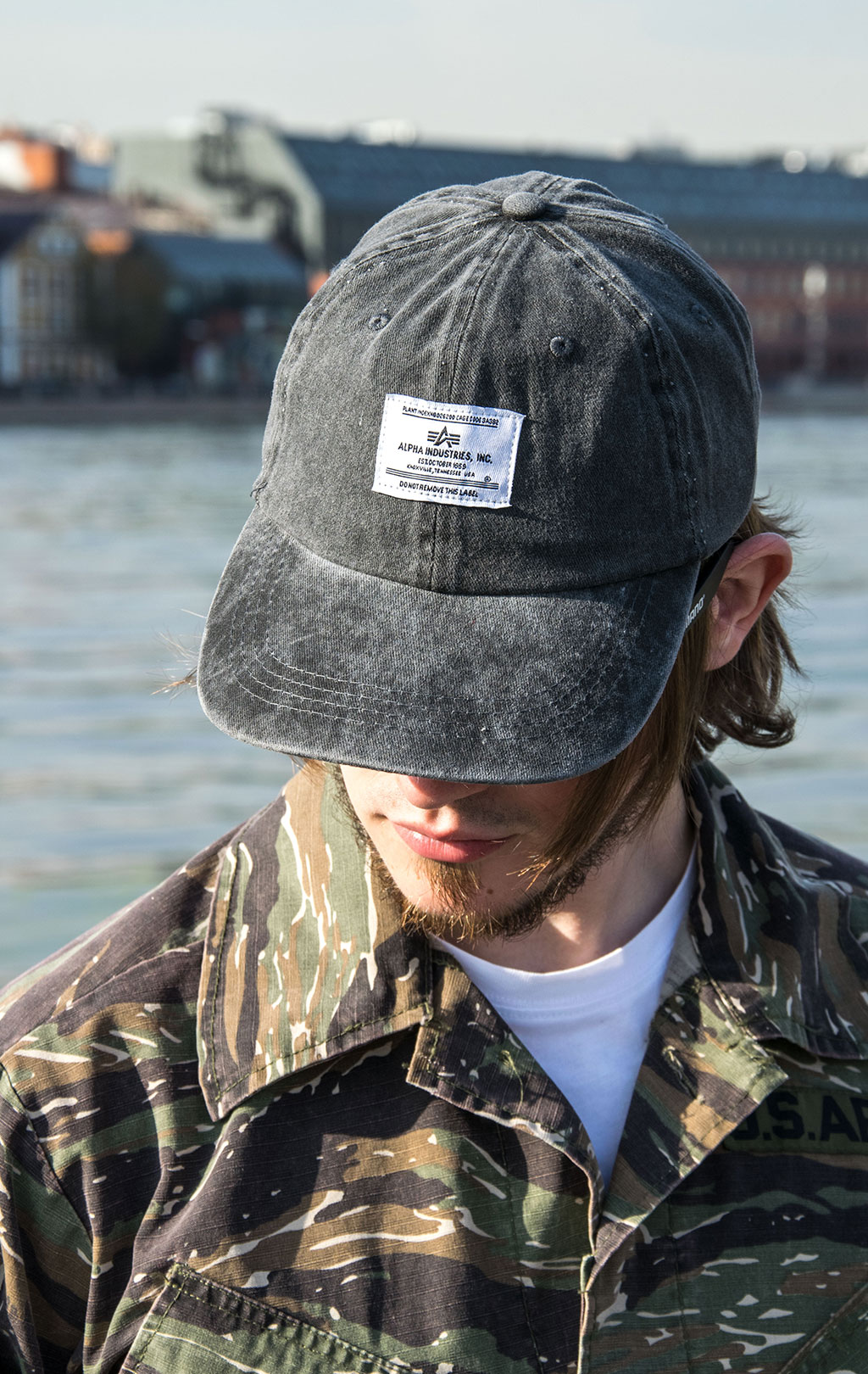 Бейсболка ALPHA INDUSTRIES BATTLEWASH CAP FW 23/24 black 