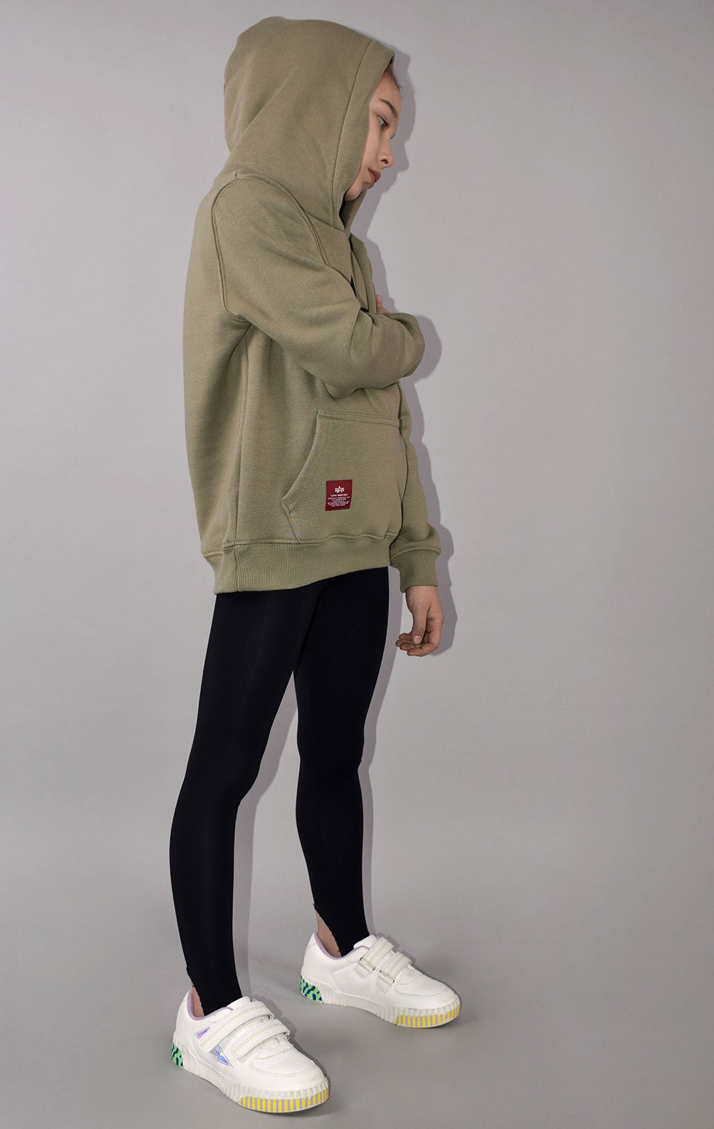 Детская толстовка ALPHA INDUSTRIES BASIC HOODY olive 