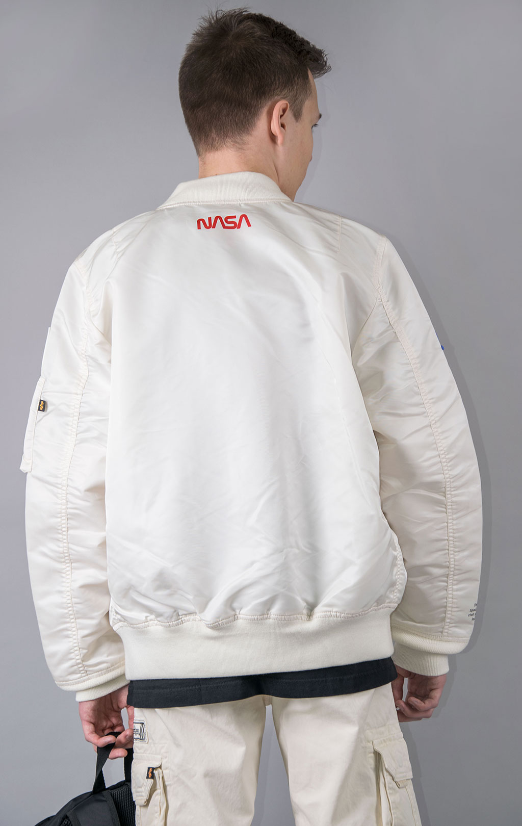 ALPHA INDUSTRIES NASA GEN II FLIGHT JACKET L 2B SS 23 m off white ForceAge