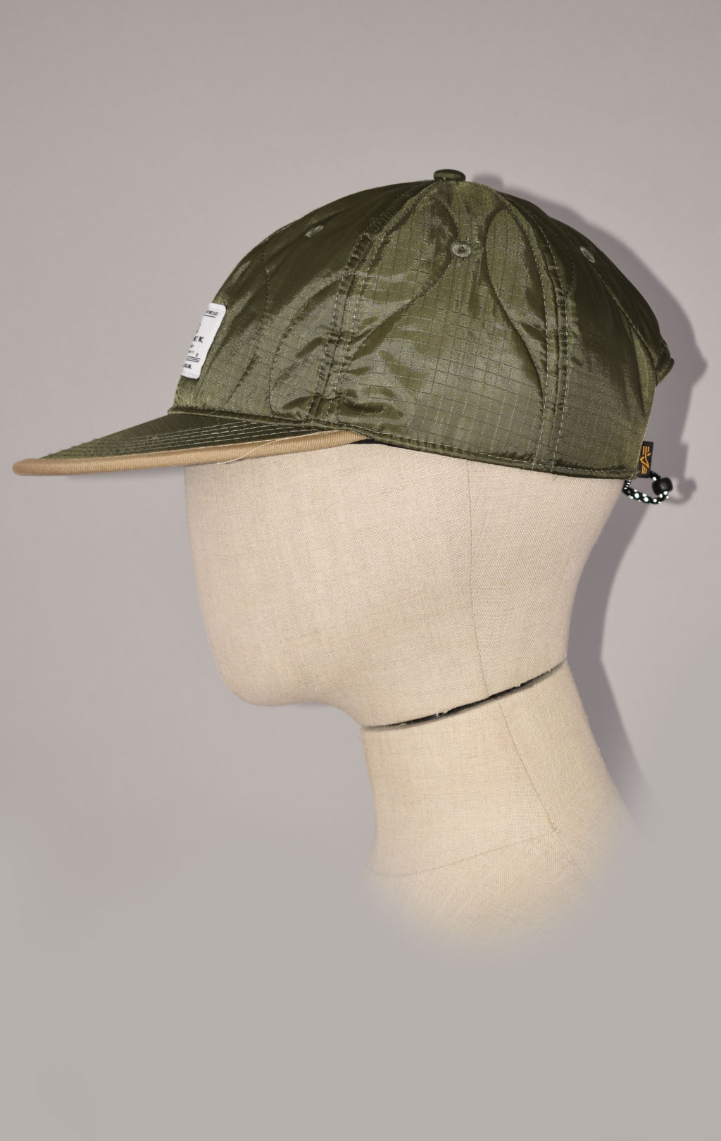 Бейсболка ALPHA INDUSTRIES QUILTED CAP FW 22/23 olive 