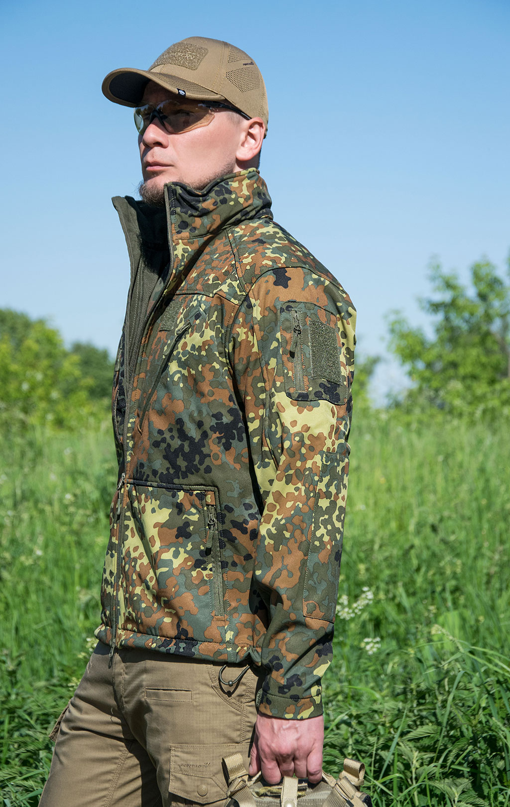 Куртка тактическая Mil-Tec SCU 14 Soft Shell flecktarn 