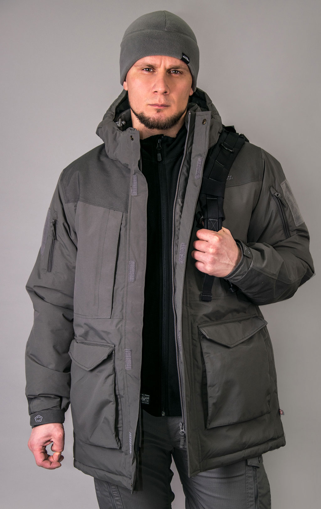 Парка тактическая Pentagon HCP V2.0 Primaloft экстремального холода grey cinder 17 01008-2.0 