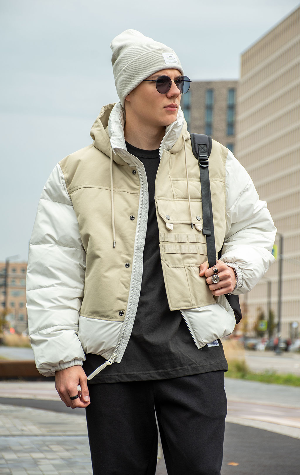 Куртка ALPHA INDUSTRIES 1960s SWEDISH ARMY MOTORCYCLE MOD PARKA FW 25/26 dune white 