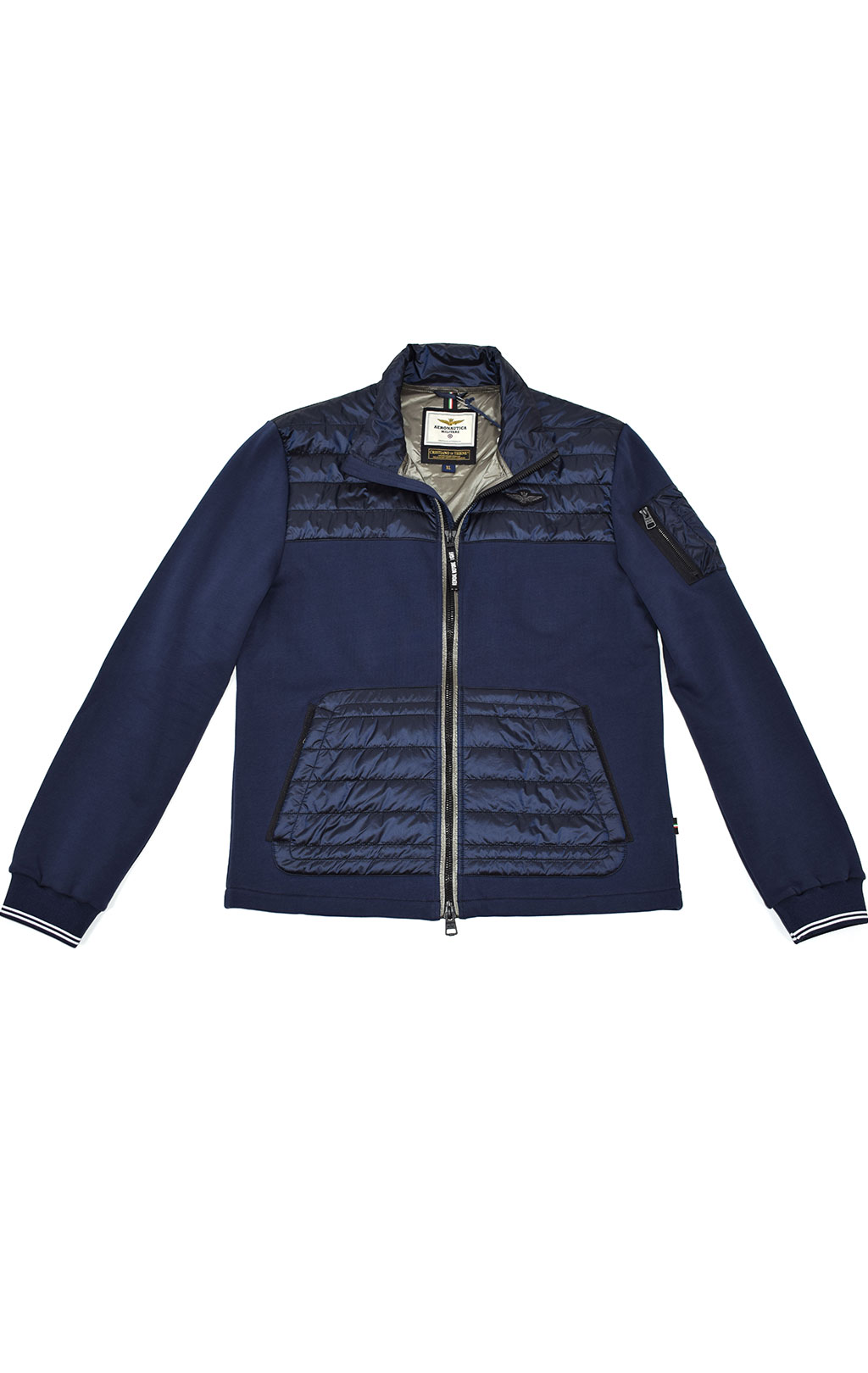 Толстовка-куртка AERONAUTICA MILITARE FW 20/21/CN blue chiaro (AF 400) 