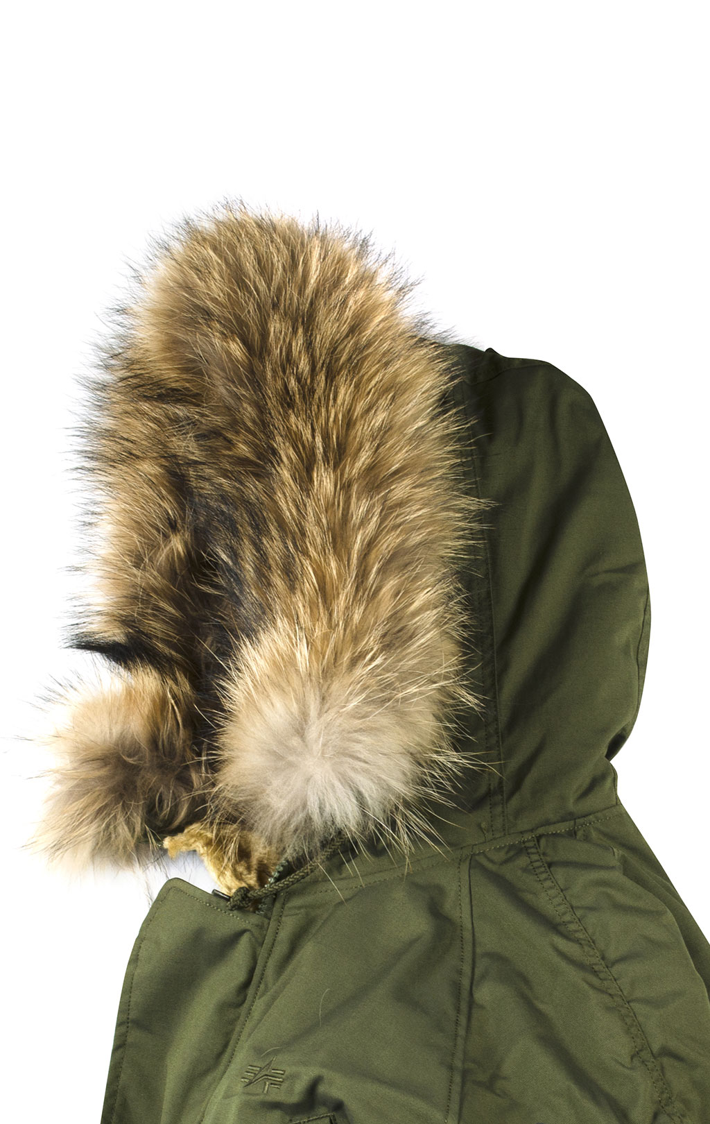 Аляска ALPHA INDUSTRIES EXPLORER big size натур. мех dark green 