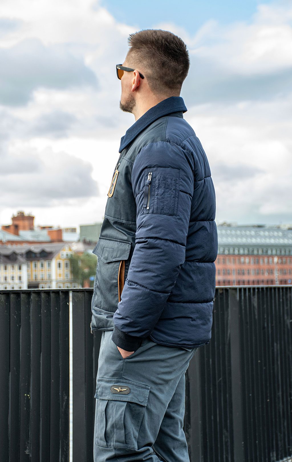 Куртка-пилот AERONAUTICA MILITARE FW 26/27/CN blue navy (AB 3081) 