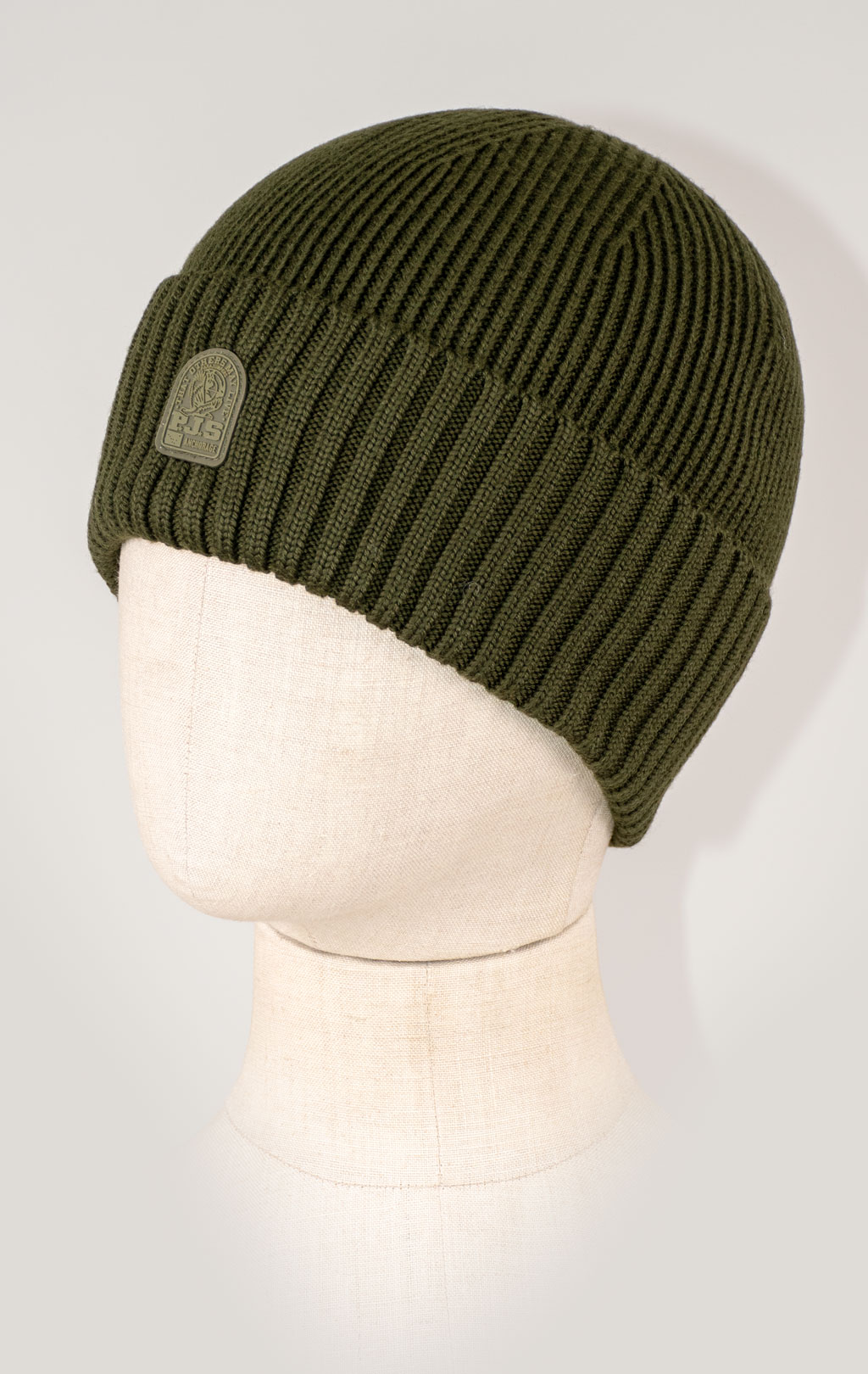 Шапка вязаная PARAJUMPERS PLAIN BEANIE FW 25/26 deep moss 
