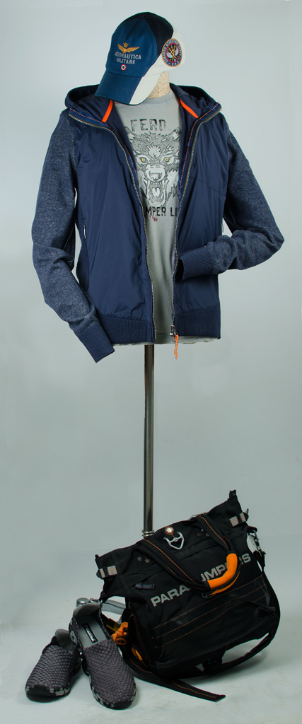 Толстовка с капюшоном PARAJUMPERS FRANKLIN indigo melange 