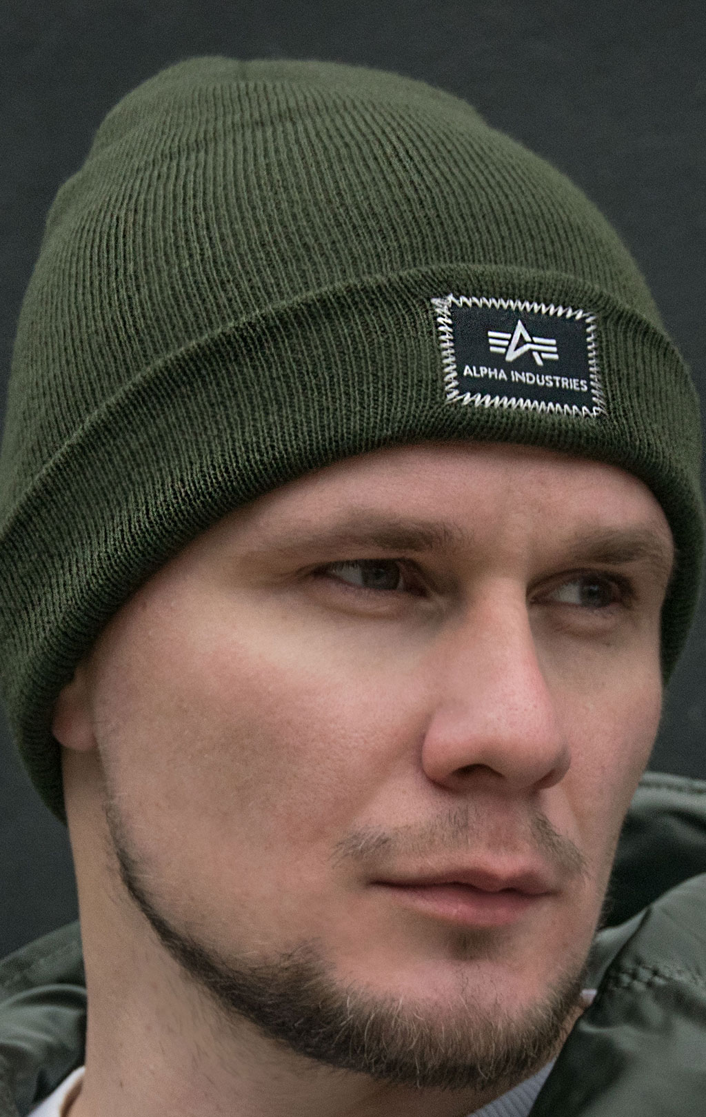 Шапка ALPHA INDUSTRIES X-FIT BEANIE dark green 