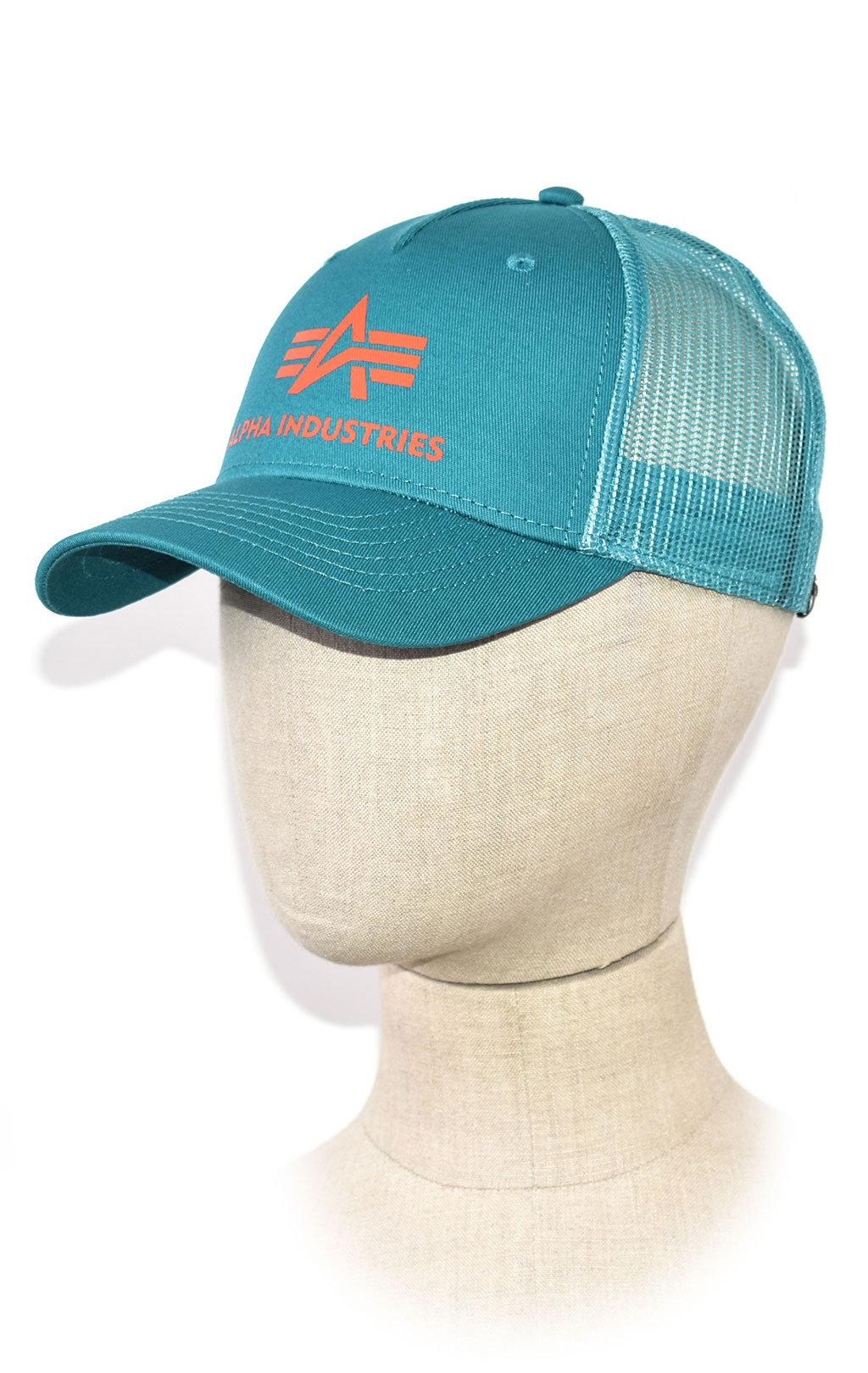 Бейсболка ALPHA INDUSTRIES BASIC TRUCKER CAP blue lagoon 