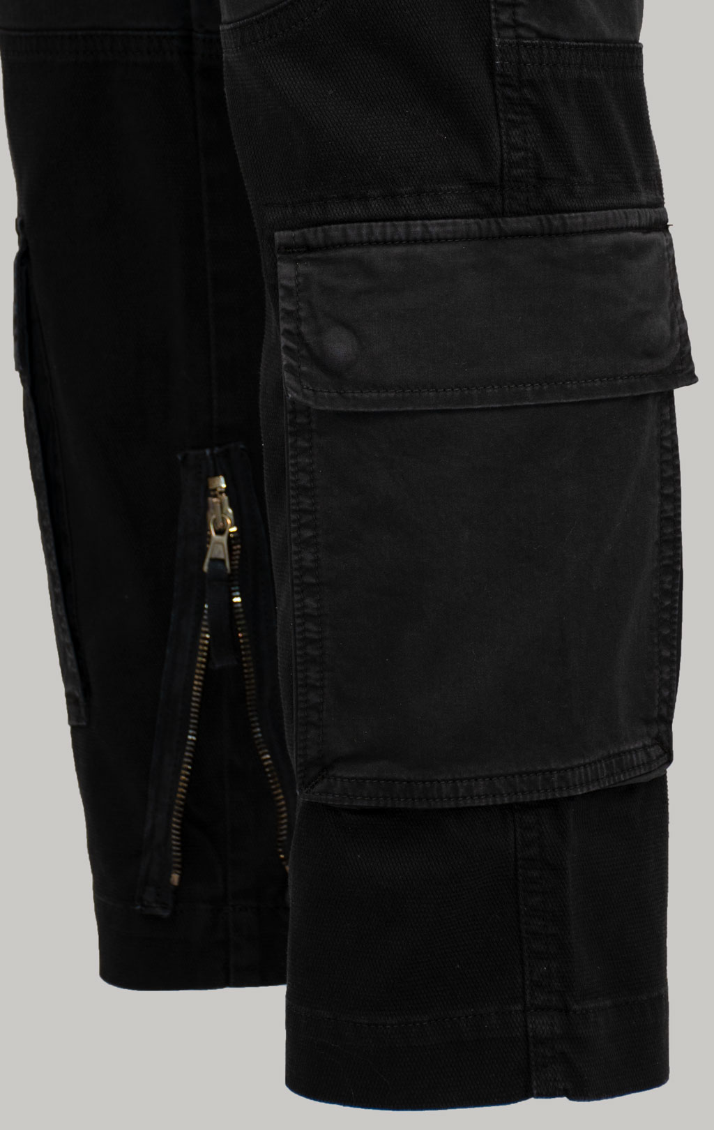 Брюки-карго AERONAUTICA MILITARE ANTI-G плотные FW 25/26/AL jet black (PA 1664) 