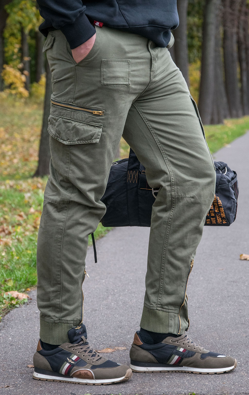 Брюки-карго ALPHA INDUSTRIES A-11 PANT dark olive 