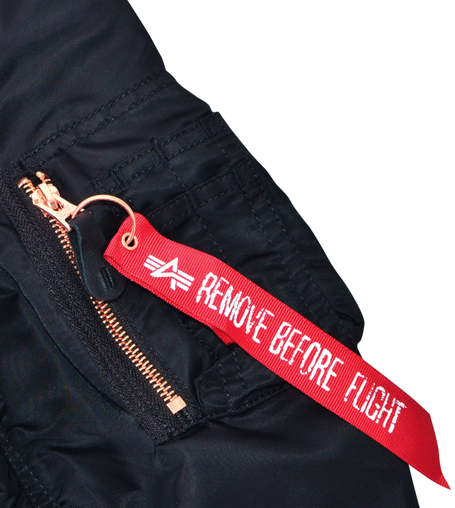 Женская ветровка-бомбер ALPHA INDUSTRIES PM CROPPED MA-1 black/copper 