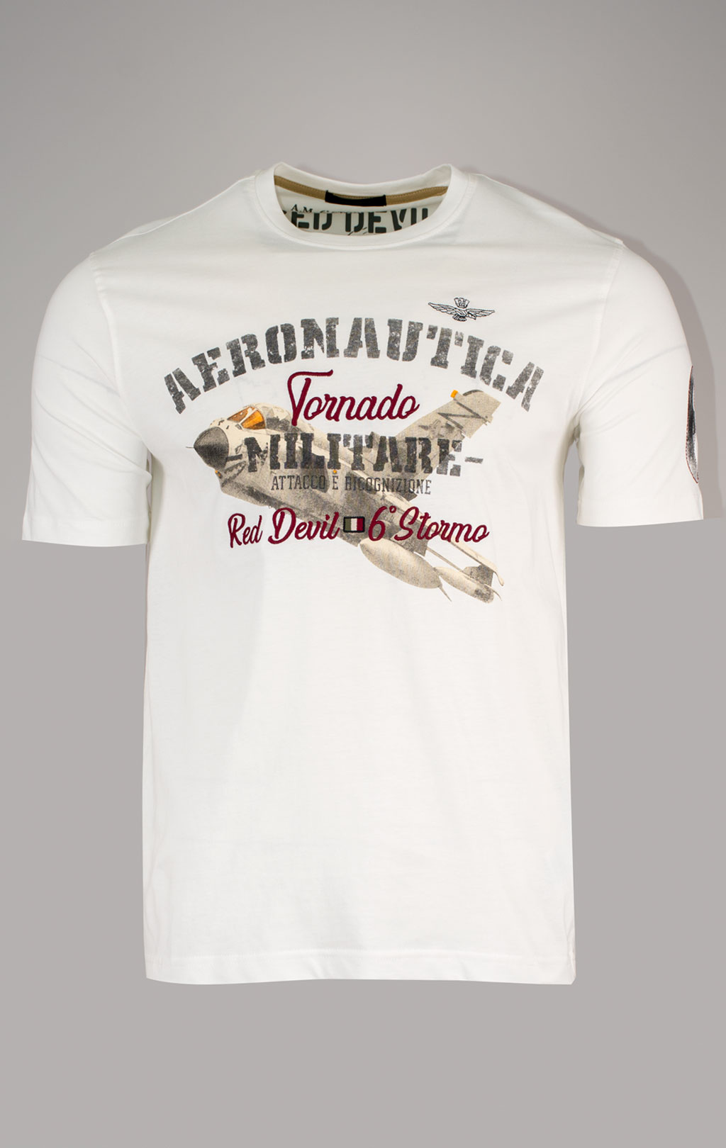 Футболка AERONAUTICA MILITARE SS 25 m/BD milk white (TS 2406) 