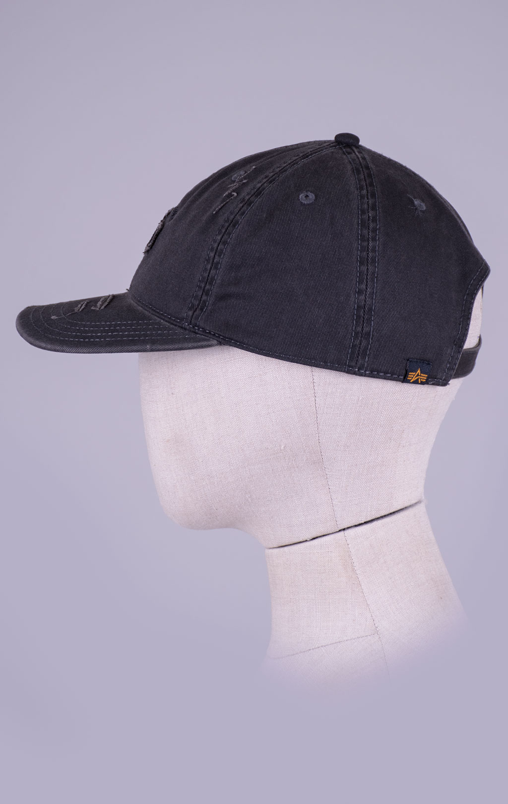 Бейсболка ALPHA INDUSTRIES ACID LOGO CAP black 
