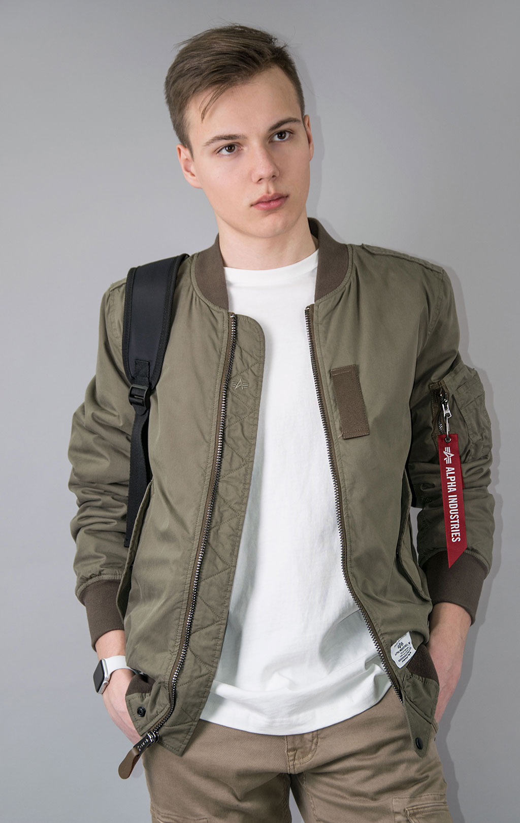 Ветровка ALPHA INDUSTRIES CTN GEN-II FLIGHT JACKET L-2B SS 23 m OG-107 green 