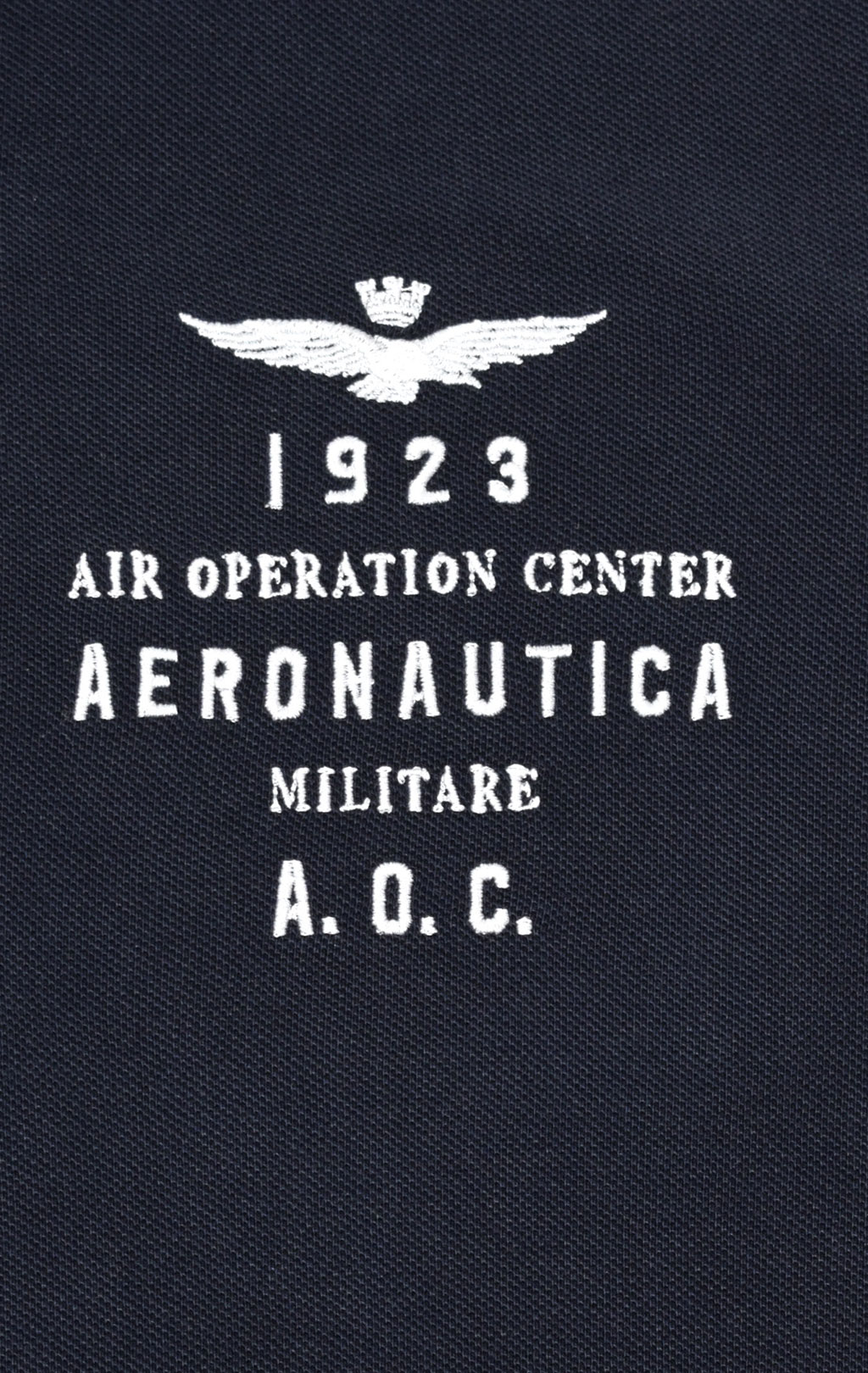 Футболка-поло AERONAUTICA MILITARE SS 21/IN blue black (PO 1520) 