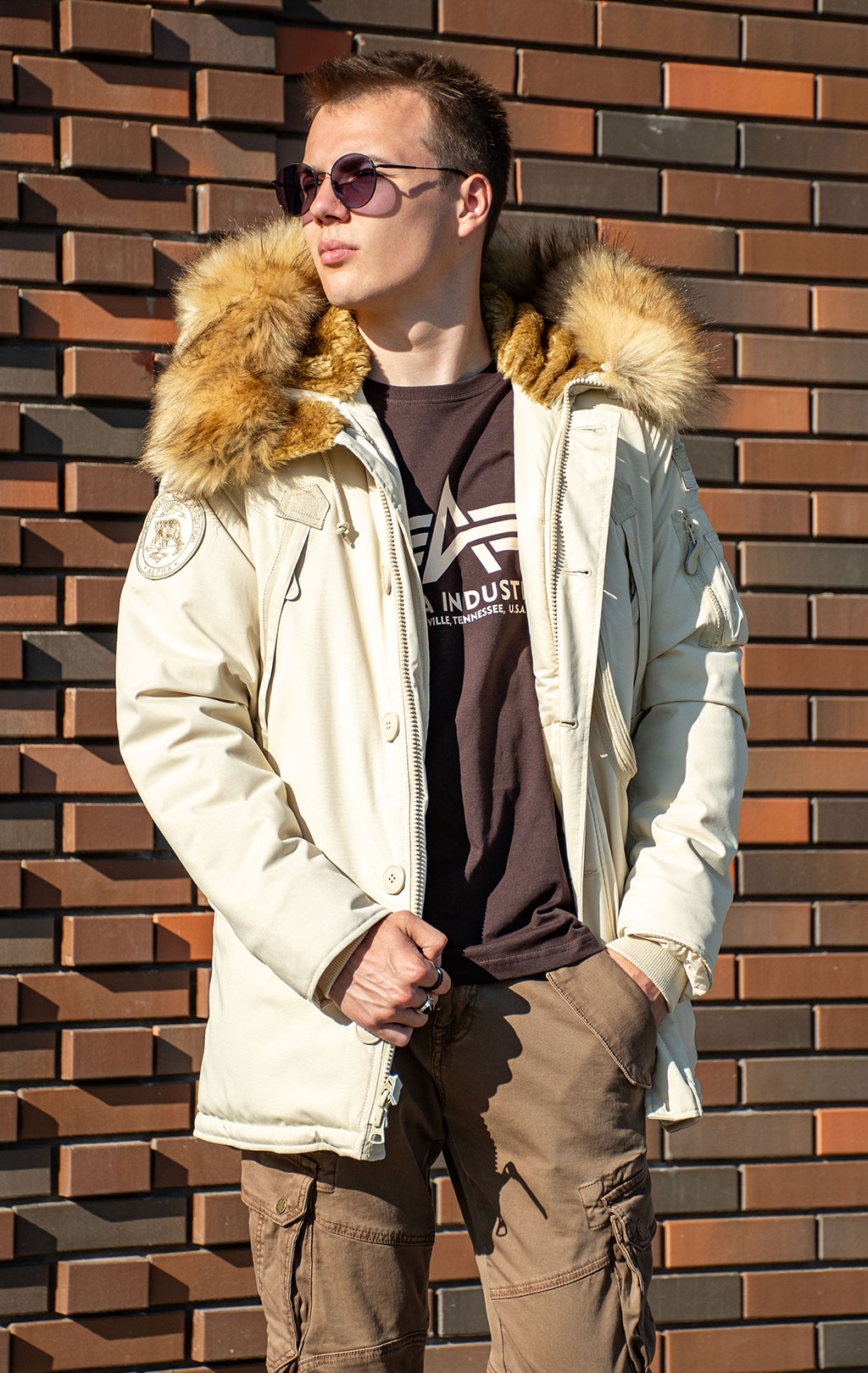 Аляска ALPHA INDUSTRIES POLAR vintage white 