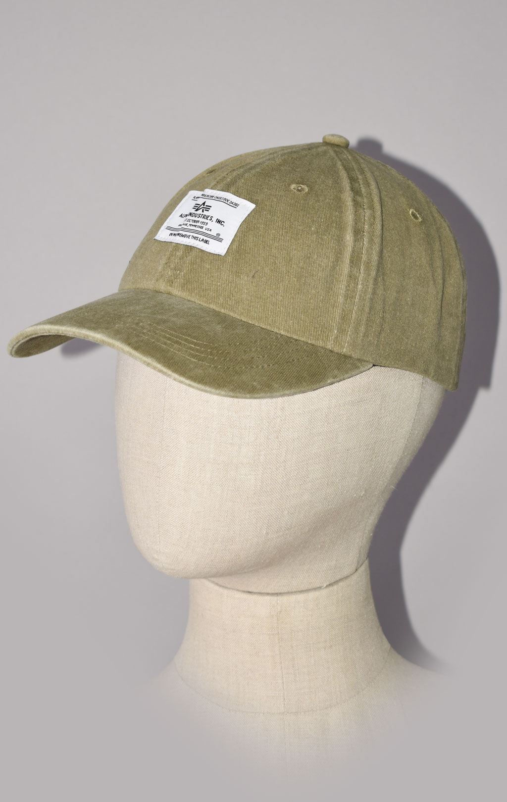 Бейсболка ALPHA INDUSTRIES BATTLEWASH CAP SS 23 olive 