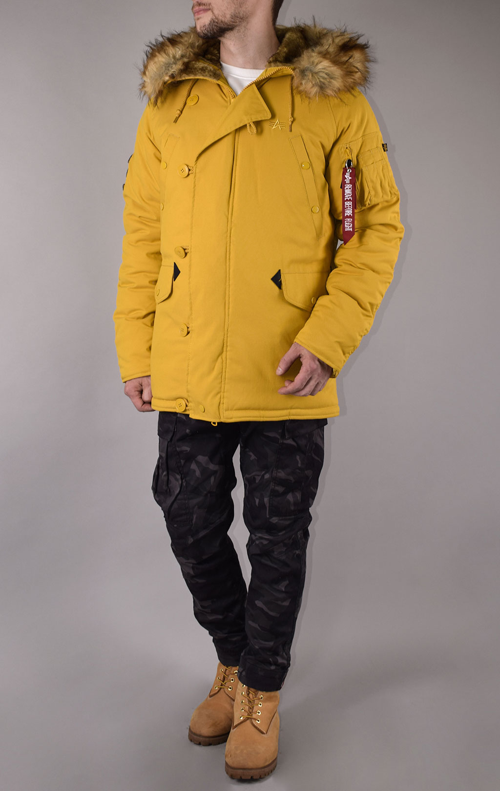 Аляска ALPHA INDUSTRIES EXPLORER mustard 