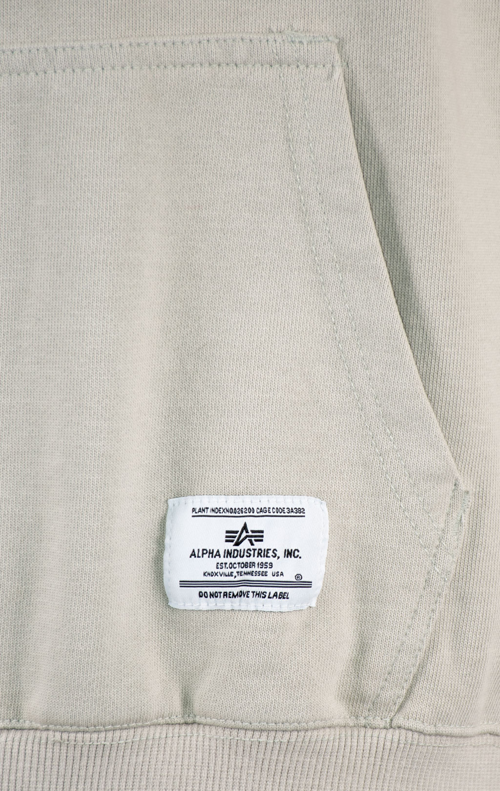 Толстовка ALPHA INDUSTRIES ESSENTIAL FRENCH TERRY HOODIE GEN-II SS 25 m light gray 