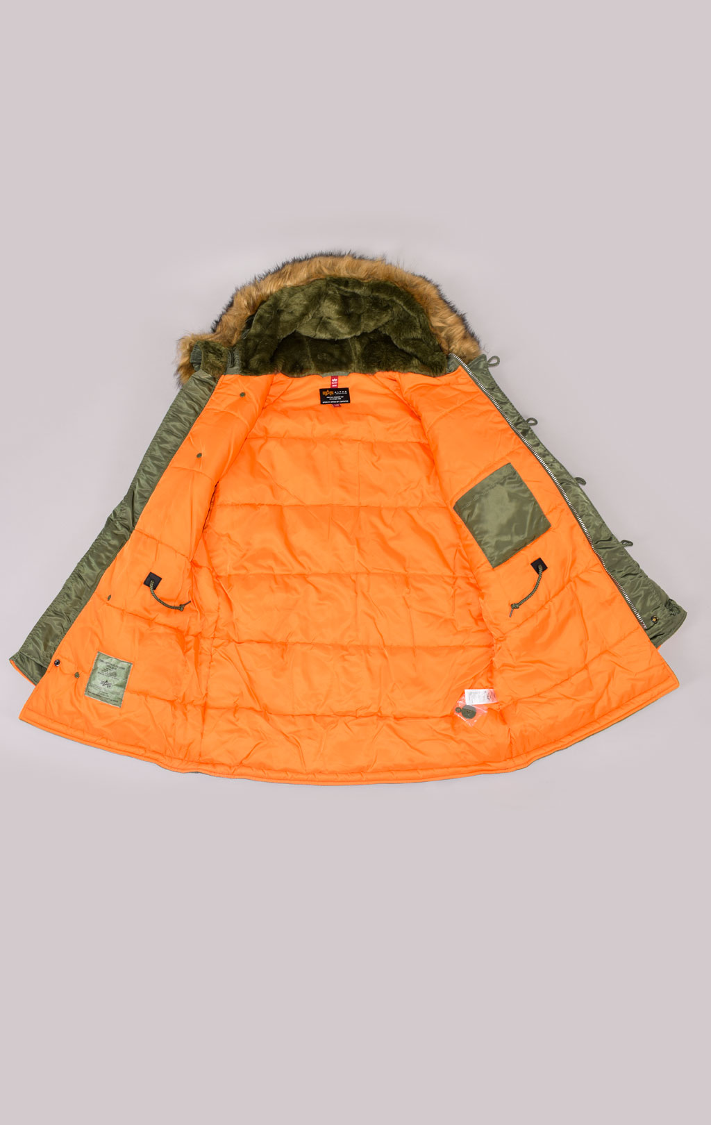 Аляска ALPHA INDUSTRIES SLIM FIT N-3B FW 21/22 m sage 