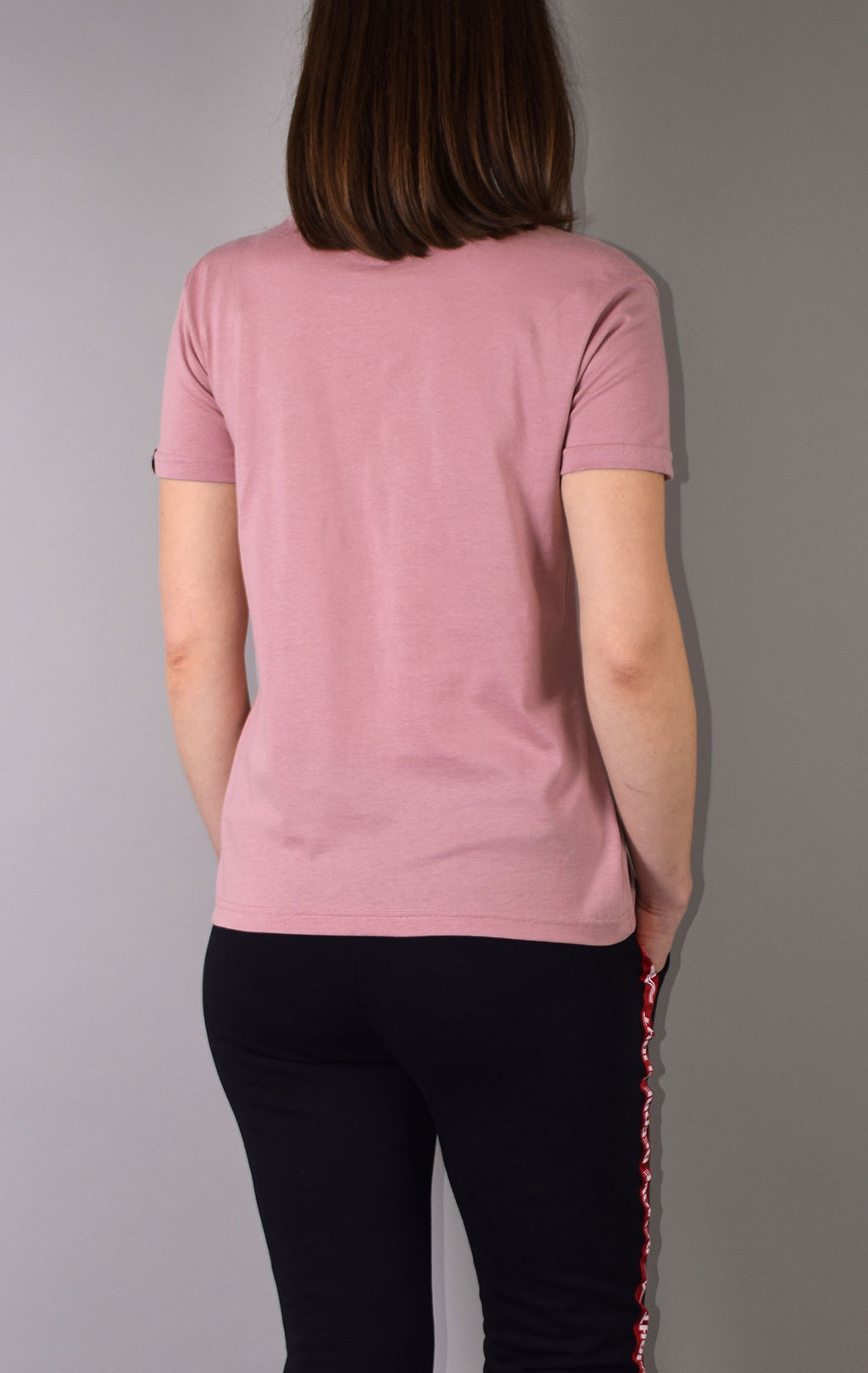 Женская футболка ALPHA INDUSTRIES NEW BASIC T silver pink 