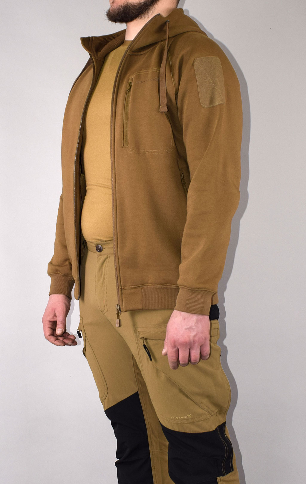 Толстовка тактическая Pentagon LEONIDAS 2.0 big size хлопок75%/полиэстер25% coyote 08016 