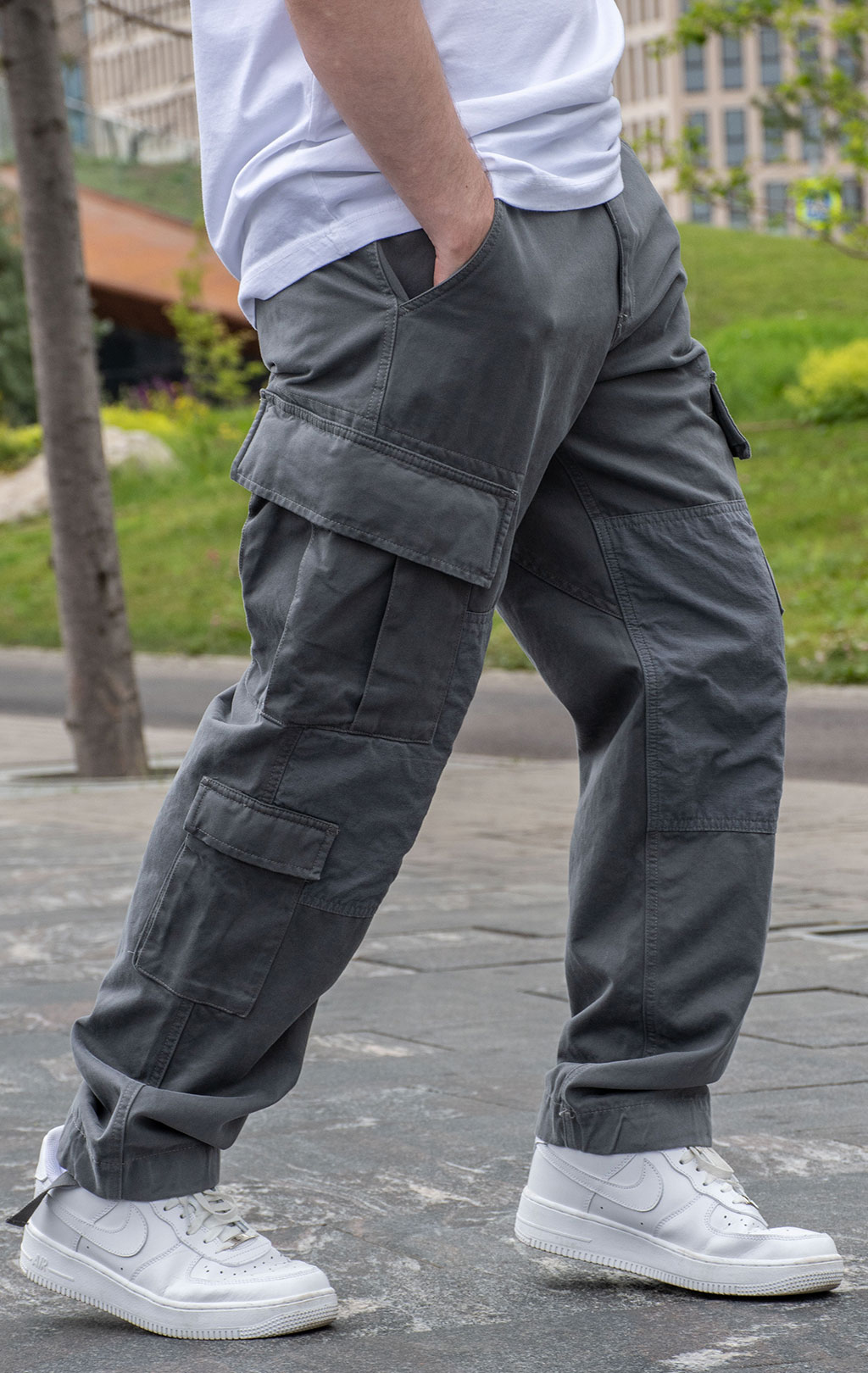 Брюки-карго ALPHA INDUSTRIES ACU PANT плотные SS 24 m aircraft gray 