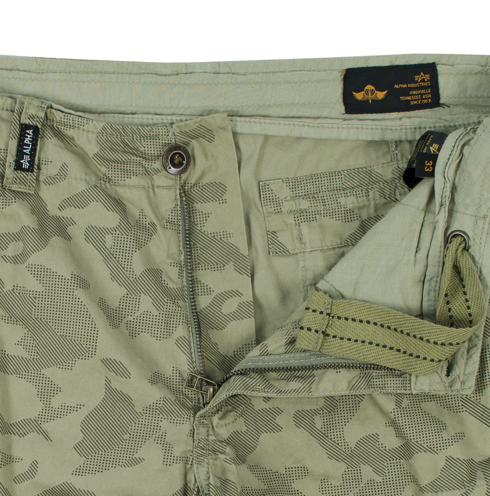 Шорты ALPHA INDUSTRIES JET HC olive light 