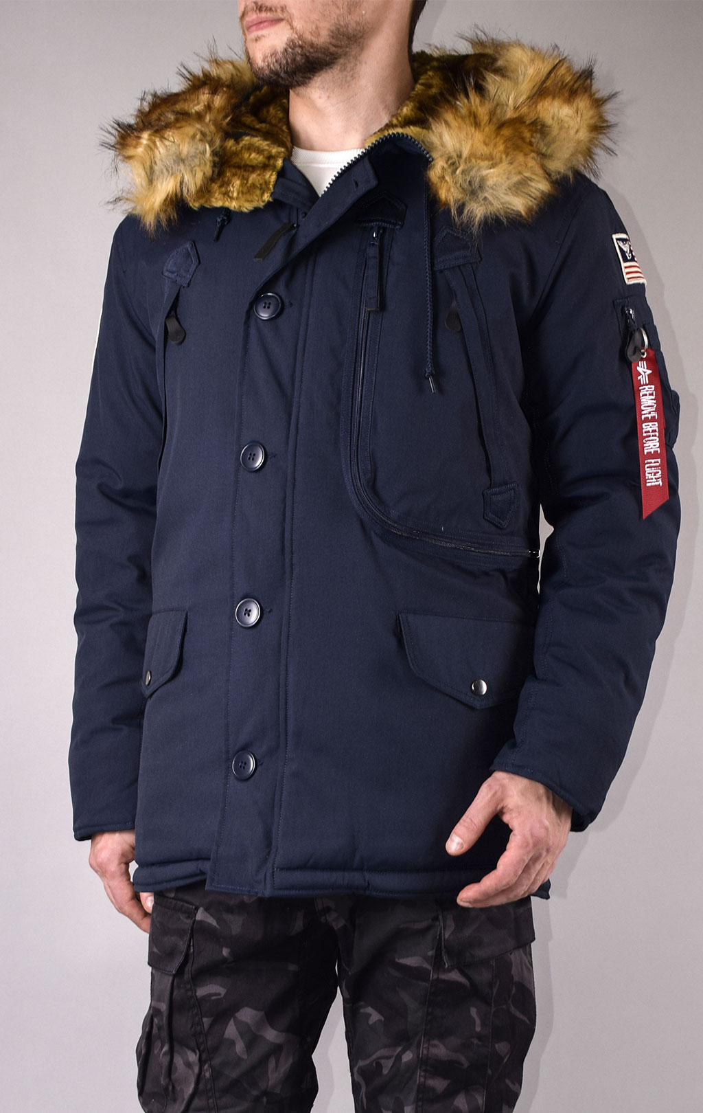 Аляска ALPHA INDUSTRIES POLAR big size rep. blue 