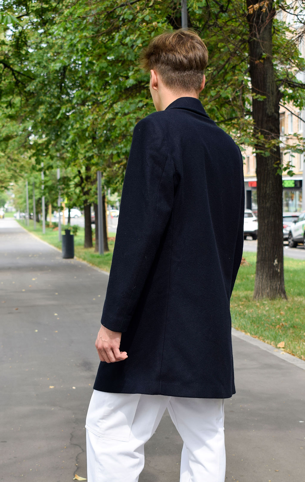 Бушлат морской BIANKO LEONARDO PEACOAT шерсть black Италия