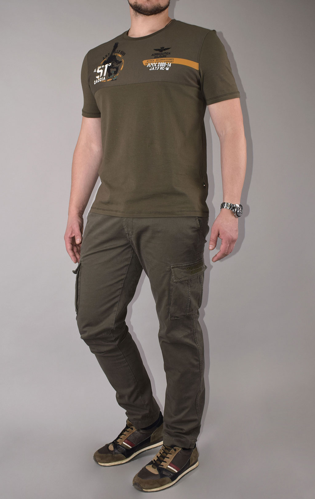 Футболка AERONAUTICA MILITARE FW 20/21/TR verde scuro (TS 1777) 