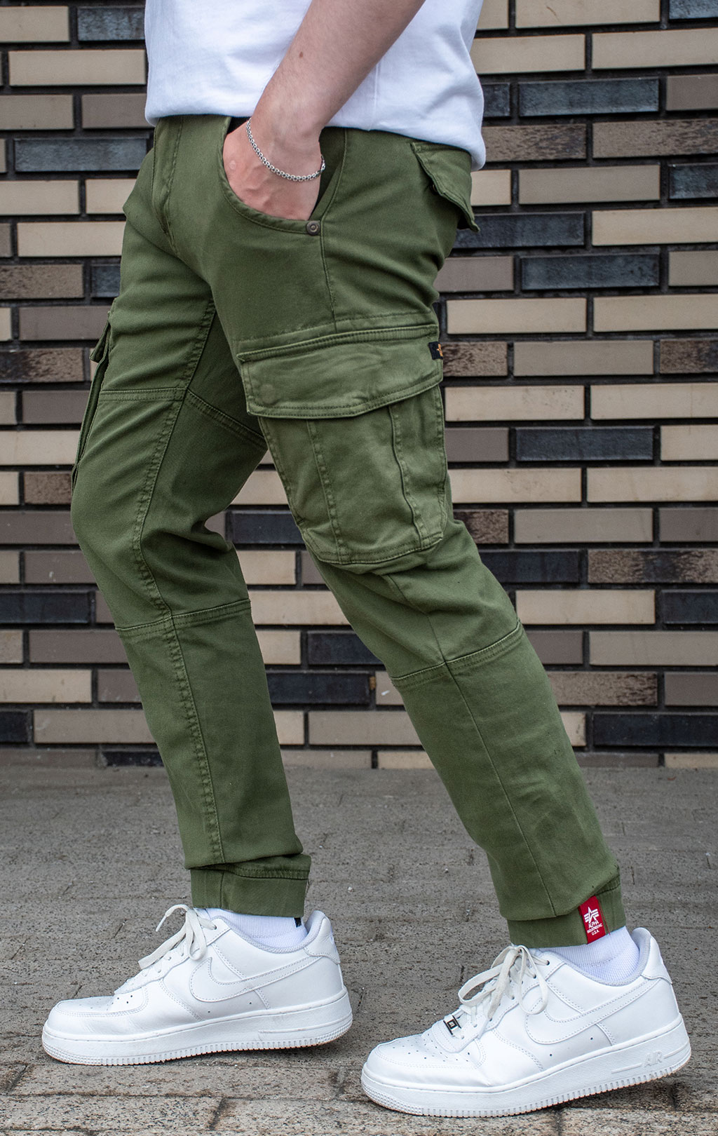 Брюки-карго ALPHA INDUSTRIES ARMY dark olive 