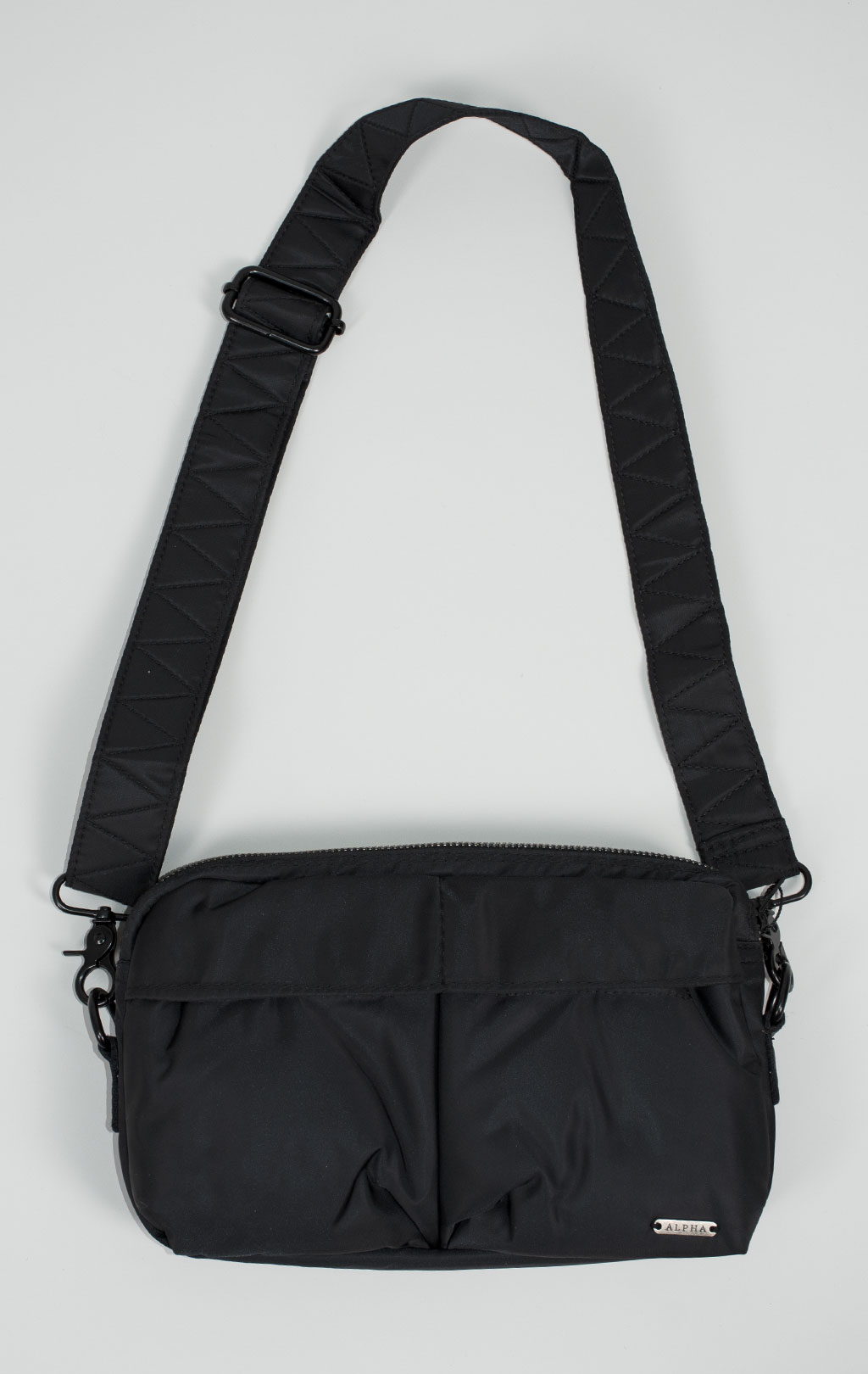Сумка поясная ALPHA INDUSTRIES NYLON MESSENGER BAG FW 25/26 black 
