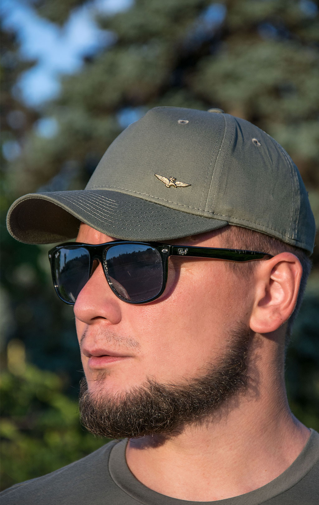 Бейсболка AERONAUTICA MILITARE FW 22/23/CN verde militare (HA 1122) 