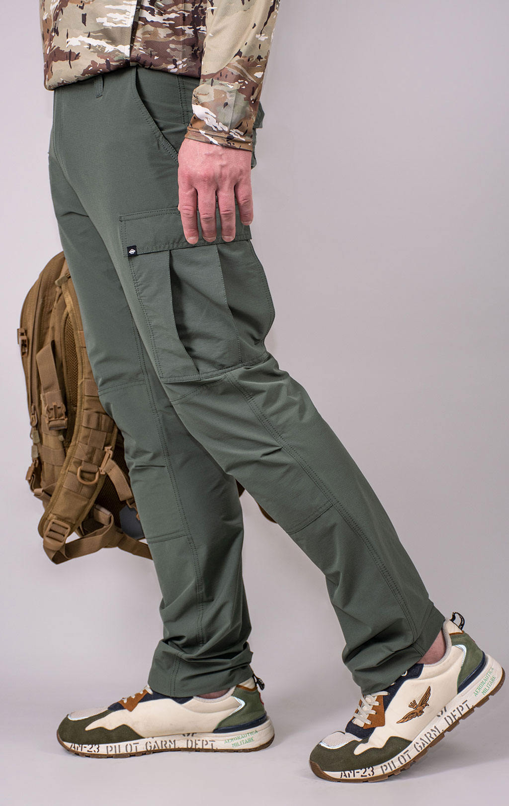 Брюки тактические Pentagon BDU 2.0 TROPIC big size нейлон94%/эластейн6% Rip-Stop stratch green camo CG06 05060 