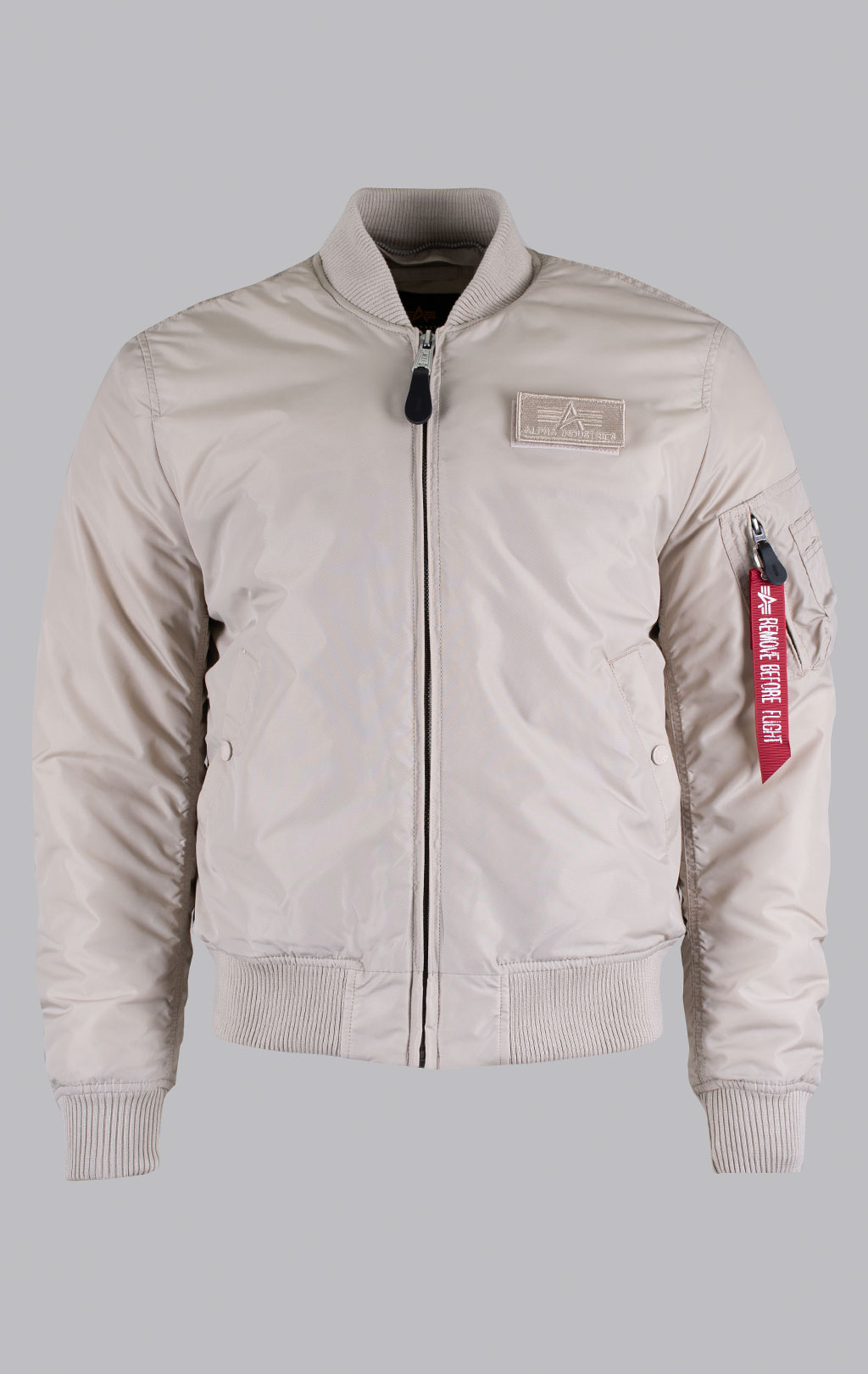 Бомбер ALPHA INDUSTRIES MA-1 TT TWO TONE HOOD organic beige 