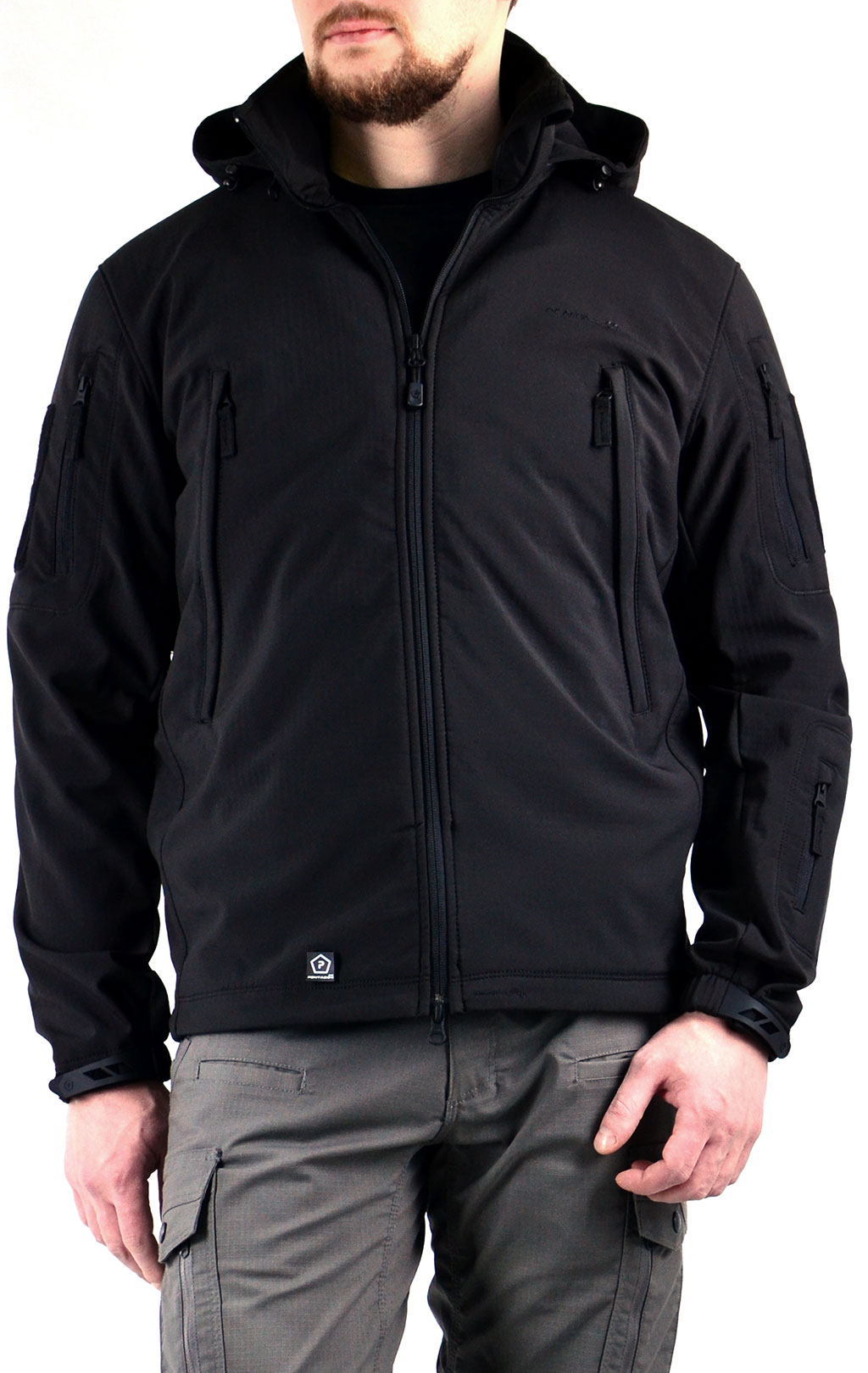 Куртка тактическая softshell Pentagon мембрана ARTAXES big size Soft Shell black 08011 