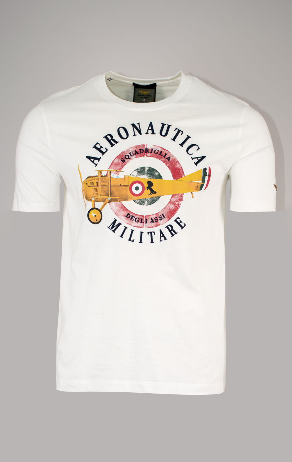Футболка AERONAUTICA MILITARE SS 25 m/BD milk white (TS 2414) 