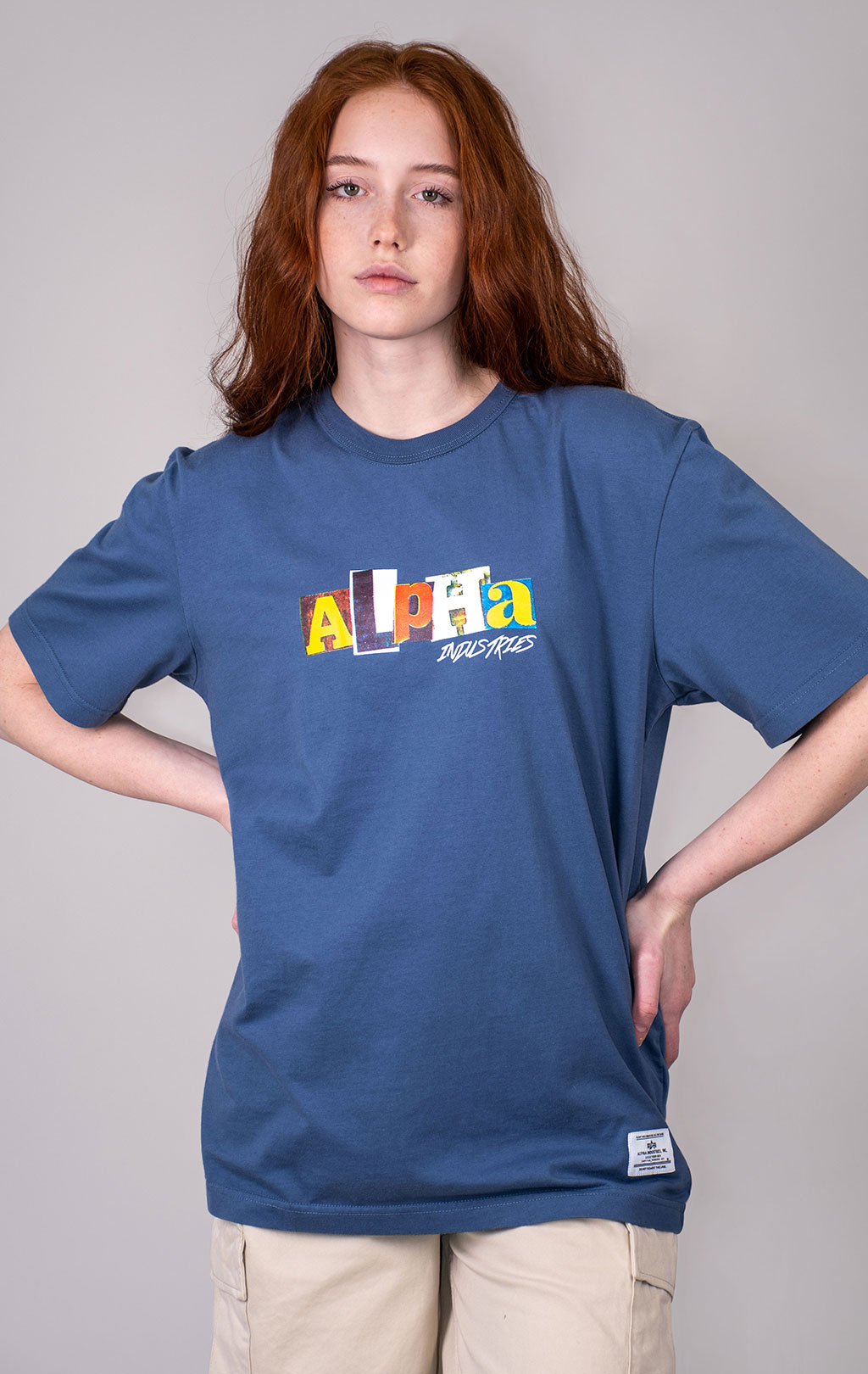 Футболка ALPHA INDUSTRIES ALPHA RANSOM TEE SS 24 copen blue 