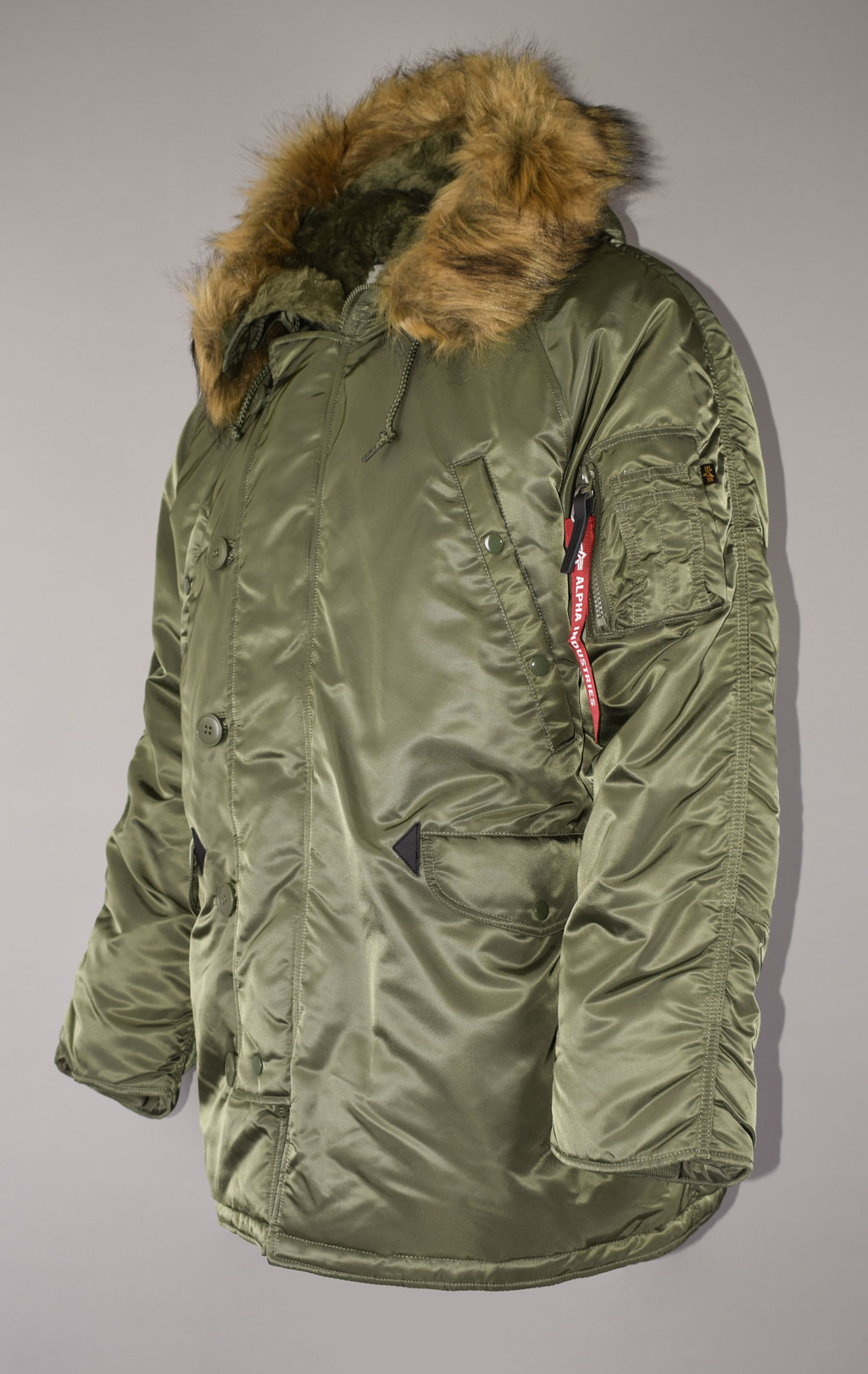 Аляска ALPHA INDUSTRIES CLASSIC N-3B FW 22/23 m sage 