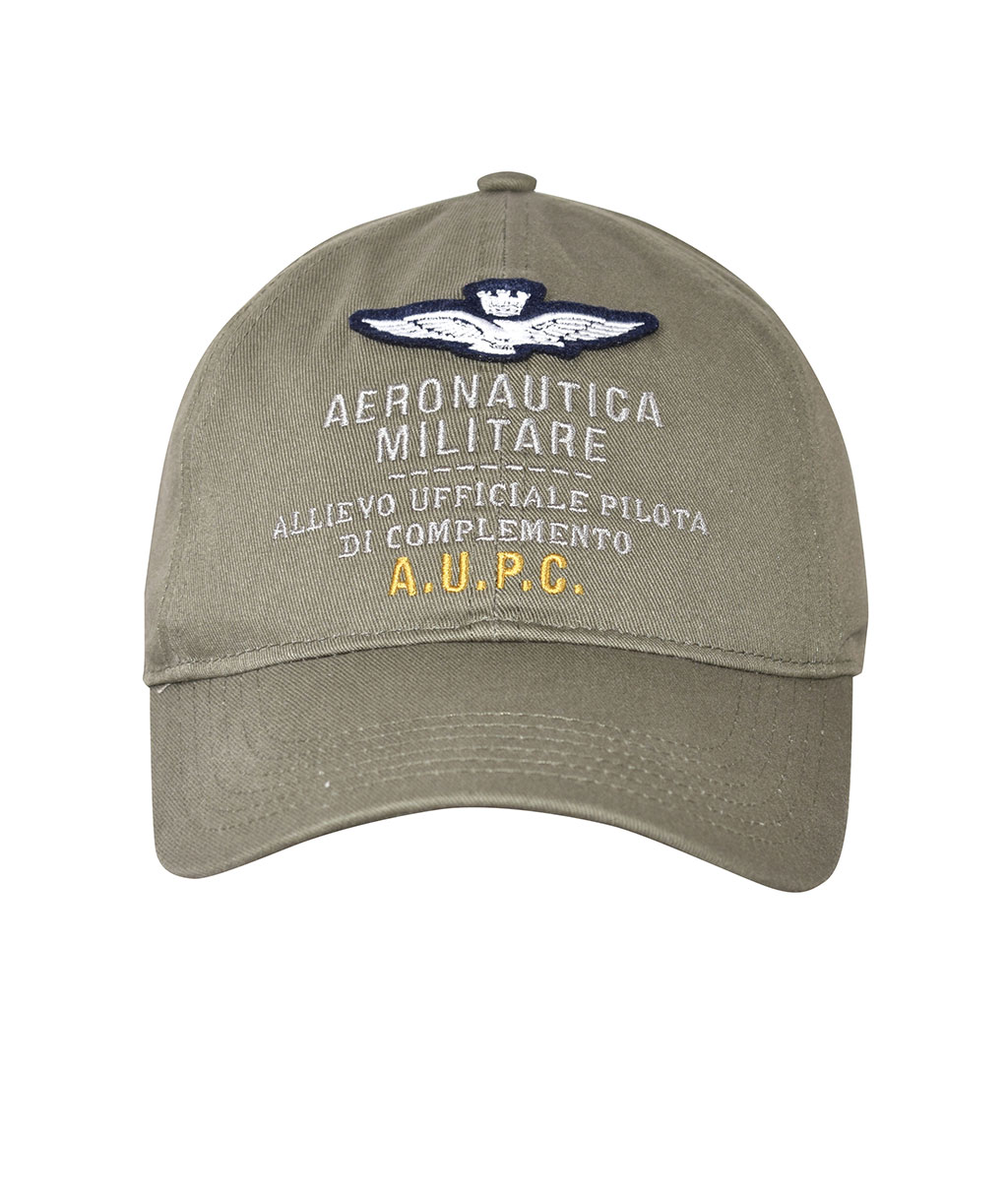 Бейсболка AERONAUTICA MILITARE SS 20/CN verde militare (HA 1039)
