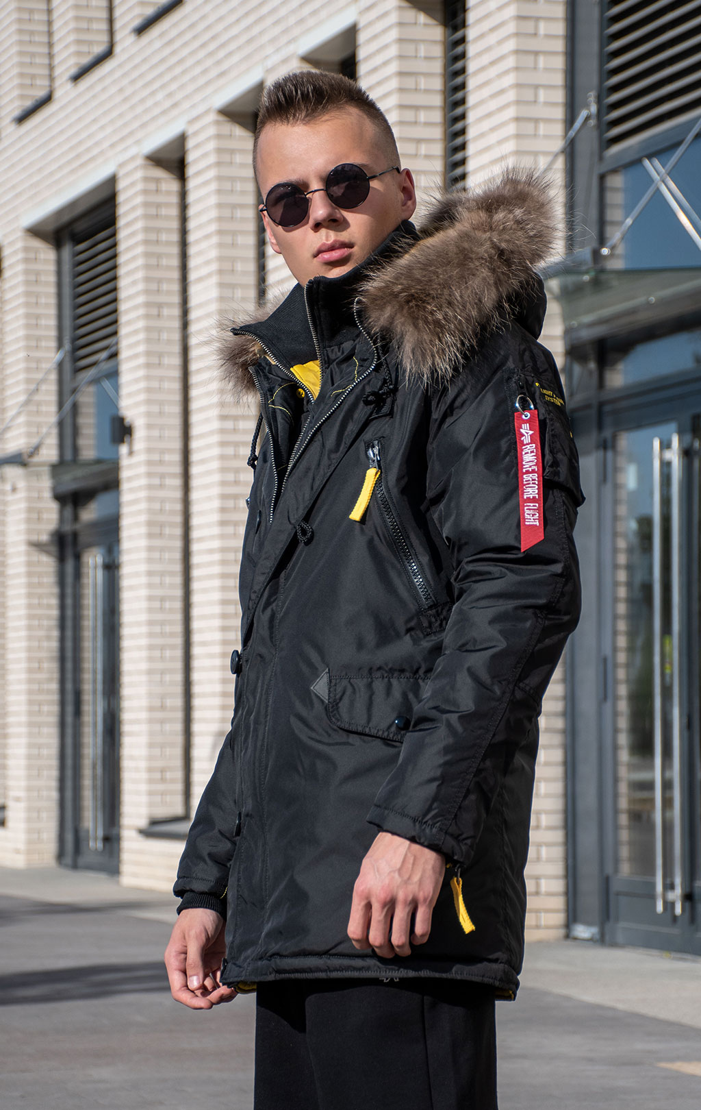 Аляска ALPHA INDUSTRIES PPS N-3B натур. мех black 