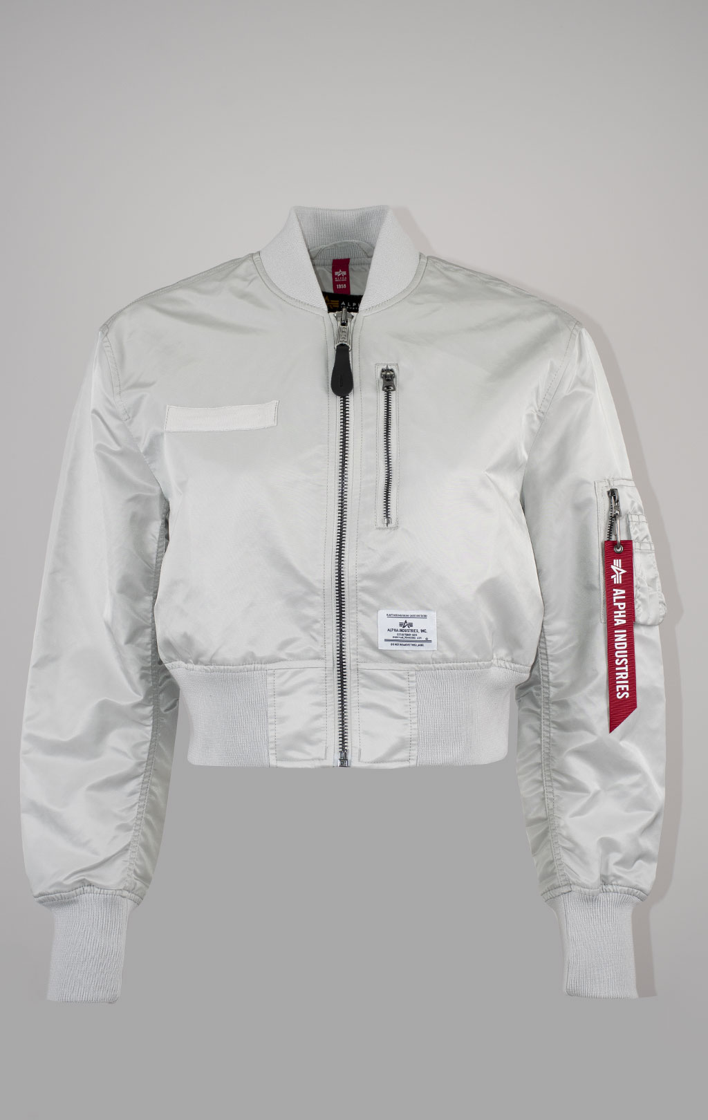 Женская ветровка ALPHA INDUSTRIES CROPPED GEN-II FLIGHT JACKET L-2B SS 25 m light gray 